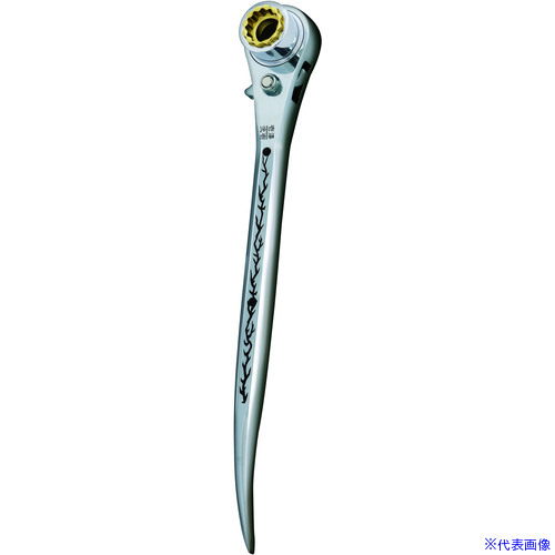 ■MUSTTOOL ラチェットレンチ RW-171921CD ラチェットレンチ 17/21×19 曲がり 稲妻 12857(6771217)[送料別途お見積り][法人限定][外直送]