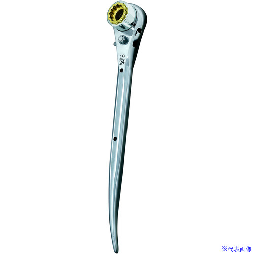 ■MUSTTOOL ラチェットレンチ RW－171924C ラチェットレンチ 19/24×17 曲がり 12865(6771218)[送料別途お見積り][法人限定][外直送]