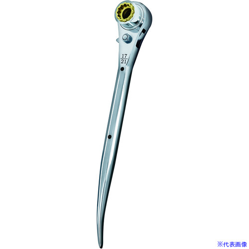 ■MUSTTOOL ラチェットレンチ RW－171921C ラチェットレンチ 17/21×19 曲がり 12864(6771225)[送料別途お見積り][法人限定][外直送]