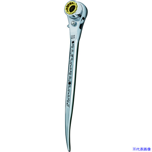 ■MUSTTOOL ラチェットレンチ RW-171924CD ラチェットレンチ 19/24×17 曲がり 桜 12858(6771226)[送料別途お見積り][法人限定][外直送]