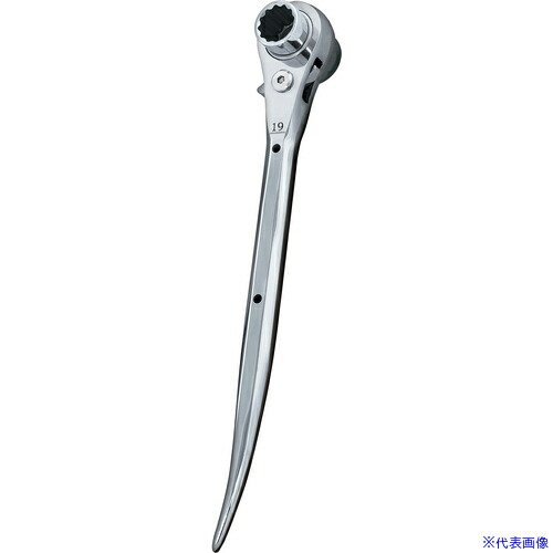 ■MUSTTOOL ラチェットレンチ RW－1924C ラチェットレンチ 19×24 曲がり 12869(6771236)[送料別途お見積り][法人限定][外直送]