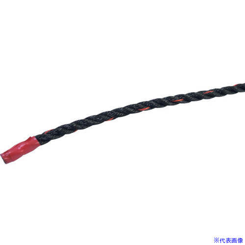 ■グリーンクロス ポリエチレンロープ 黒 少し軟打 7mm&times;300m 6300059411(6789723)[送料別途お見積り][法人限定][外直送]｜セミプロＤＩＹ店ファースト