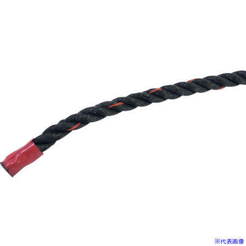 ■グリーンクロス ポリエチレンロープ 黒 少し軟打 10mm×300m 6300059414(6789790)[送料別途お見積り][法人限定][外直送]