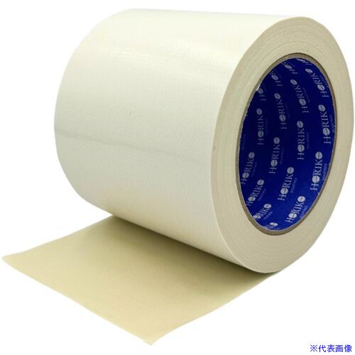 ■ホリコー 布テープ カラー 白 100mm×25m NT007100WH(6794907)×18[送料別途お見積り][法人限定][掲外取寄]