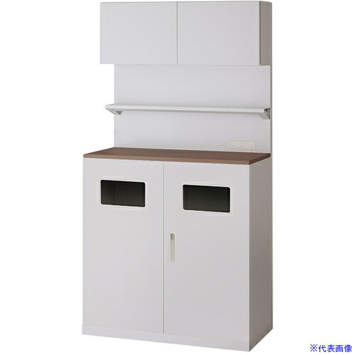 ■NAIKI カフェキャビネット CF0918BTKTPWWN(6798510)[送料別途お見積り][法人限定][外直送]