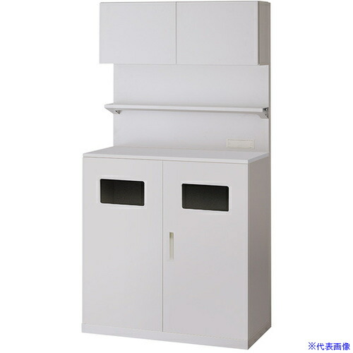 ■NAIKI カフェキャビネット CF0918BTKTPWH(6800028)[送料別途お見積り][法人限定][外直送]