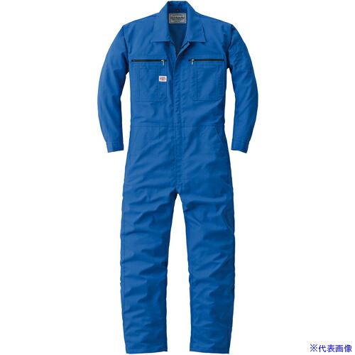 ■AUTO－BI 通年モデル つなぎ服24030－004スカイブルー LLサイズ 24030004LL(6802750)[送料別途お見積り][法人限定][掲外取寄]