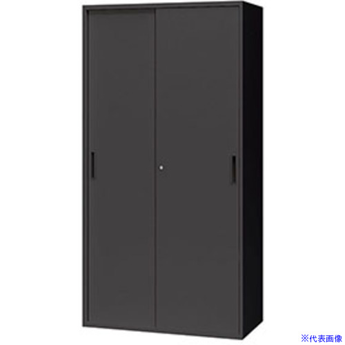 ■NAIKI スチール引違い書庫(2枚扉) CWS型収納庫(ブラックタイプ) CWS0918HBB(6814916)[送料別途お見積り][法人限定][外直送]｜セミプロＤＩＹ店ファースト 44,220円