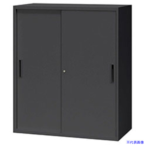 ■NAIKI スチール引違い書庫(2枚扉) CW型収納庫(ブラックタイプ) CW0911HBB(6815033)[送料別途お見積り][法人限定][外直送]｜セミプロＤＩＹ店ファースト