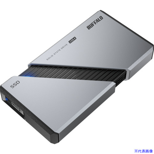 ■BUFFALO PC向け USB4(Gen3x2)対応 High－End ポータブルSSD SSDPE1.0U4SA(6836349)[送料別途お見積り][法人限定][掲外取寄]