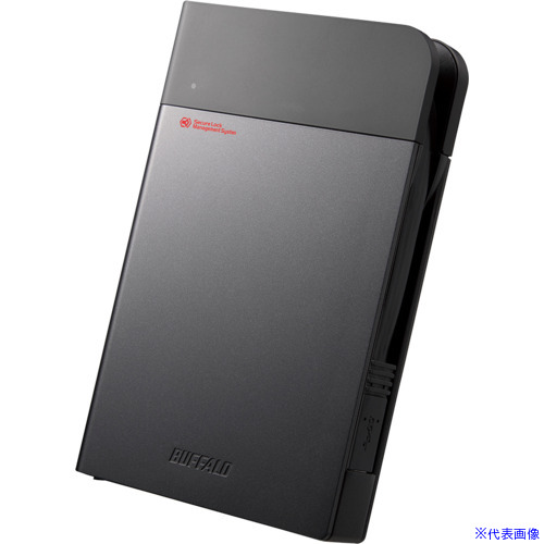 ■BUFFALO 法人向け HW暗号化ポータブルSSD 4TB SSDSPZ4.0U3(6844032)[送料別途お見積り][法人限定][掲外取寄]