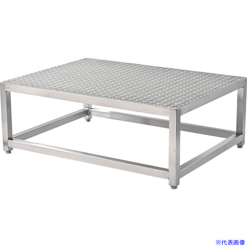 ■クラフトワーク ステンレス作業用踏台 溶接一体型 SUSF1806025(6853903)[送料別途お見積り][法人限定][外直送]｜セミプロＤＩＹ店ファースト
