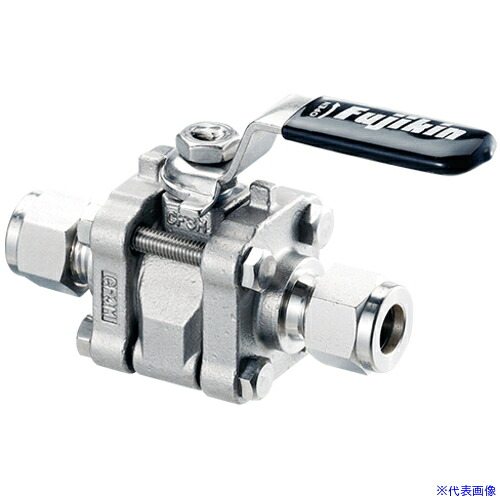 ■Fujikin ステンレス鋼製 ボールバルブ15.1MPa＿VUBV-915 VUBV91512V(6855100)[送料別途お見積り][法人限定][掲外取寄]