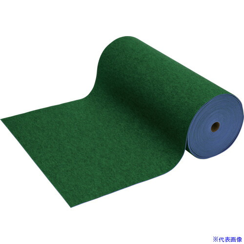 ■ワタナベ パンチカーペット ラバー付 グリーン 防炎 91cm&times;20m CPF1039120(6865006)[送料別途お見積り][法人限定][掲外取寄]｜セミプロＤＩＹ店ファースト 28,828円