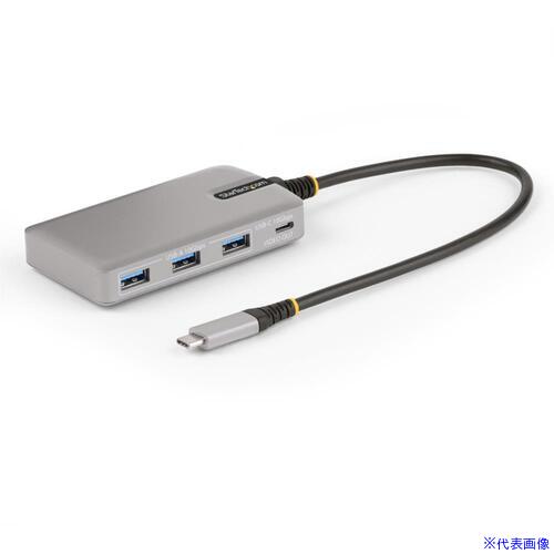 ■StarTech USB－Cハブ/4ポート/USB 3.2 Gen 1/3xA + 1xC/4K60Hz DP Alt/100W PD HB31C3A1CDPPD3(6878626)[法人限定][外直送元]