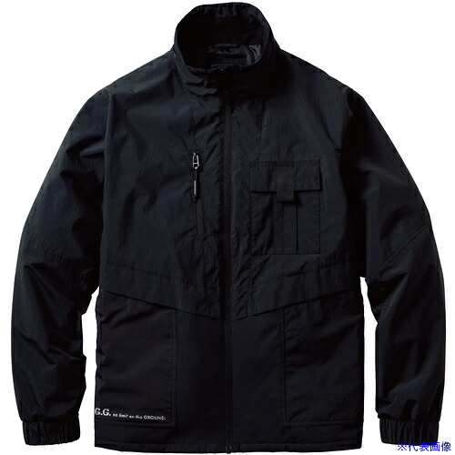 ■G.G. 0534-00 防寒ブルゾン(防風・透湿) ブラック 6L 05340046L(6881128)[送料別途見積り][法人・事業所限定][掲外取寄] 7,034円