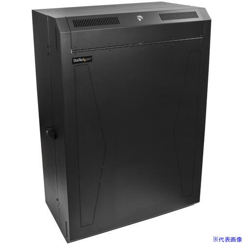 ■StarTech サーバーキャビネット/壁掛け型/縦型/8U/19インチ/奥行76.2cm/耐荷重90kg/ロック付き/IT機器用 RK830WALVS(6914230)[法人限定][外直送元]