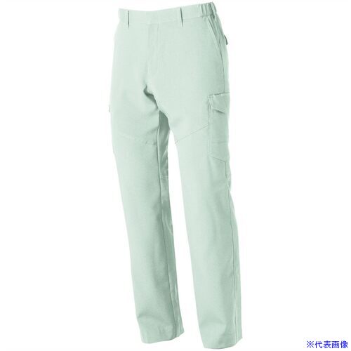 ■SOWA カーゴパンツ(ノータック・脇ゴム) モスグリーン S 96898107S(6915300)[送料別途お見積り][法人限定][掲外取寄]