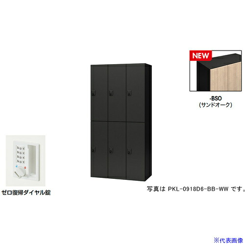 ■NAIKI パーソナルロッカー(6人用) ポッケ PKL型 ラージタイプ ゼロ復帰ダイヤル錠 PKL0918DR6BSO(6927863)[送料別途お見積り][法人限定][掲外取寄]｜セミプロＤＩＹ店ファースト