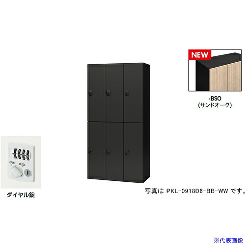 ■NAIKI パーソナルロッカー(6人用) ポッケ PKL型 ラージタイプ ダイヤル錠 PKL0918D6BSO(6927866)[送料別途お見積り][法人限定][掲外取寄]｜セミプロＤＩＹ店ファースト
