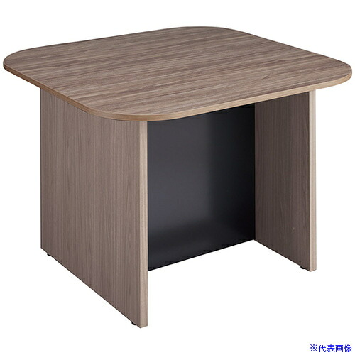 ■NAIKI キャビネットカウンター スクエアタイプ CF型/脚:ショコラアッシュ/天板:ショコラアッシュ 幕板:ブラック/W1400×D1400 CFH1414NCACAB(6932137)[送料別途お見積り][法人限定][掲外取寄]