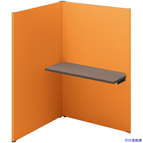 ■NAIKI クローズブース ソロコート SCP型/外側パネル：サテンホワイト/内側パネル：オレンジH1500 SCP15103TRSWORCA(6932737)[送料別途お見積り][法人限定][掲外取寄]