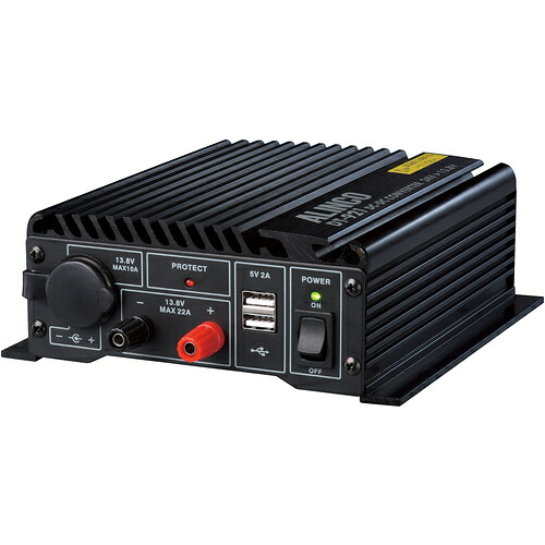 ■ALINCO 最大20A DCーDCコンバーター 黒 DT921(BK)(6946535)[送料別途お見積り][法人限定][掲外取寄]