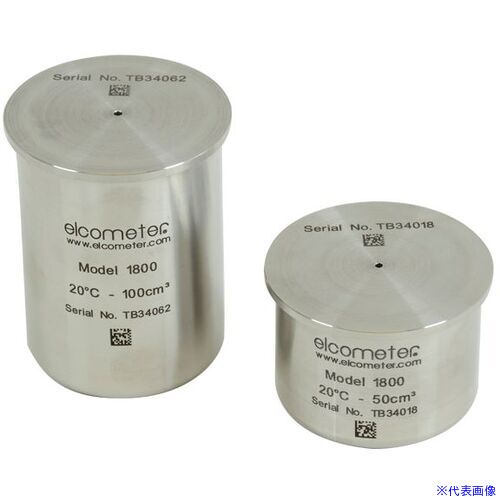 ■elcometer Elcometer1800/6 ステンレス製比重カップ 100cc 英文校正証明書付き K0001800M006(6956511)[送料別途お見積り][法人限定][外直送]
