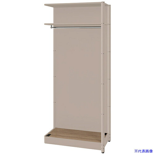 ■NAIKI シェルフラック(ワードローブ メレム MU型/天板：ショコラアッシュ 本体：サテンアッシュトープ/W925&times;H2103 MU0921RWSTCA(6962765)[送料別途お見積り][法人限定][掲外取寄]｜セミプロＤＩＹ店ファースト