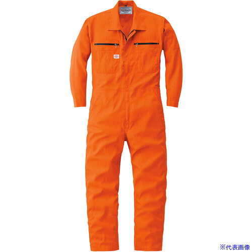 ■AUTO－BI SS(春夏)モデル つなぎ服24031－003オレンジ－lサイズ 24031003L(6968807)[送料別途お見積り][法人限定][掲外取寄]