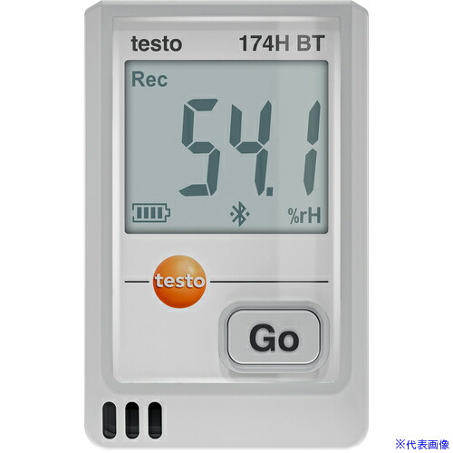 ■TESTO 温湿度データロガー(Bluetooth) testo 174H BT(白) 0572174301(6979162)