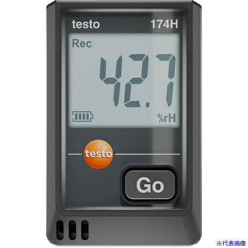■TESTO 温湿度データロガー(USB) testo 174H(黒) 0572174102(6979163)
