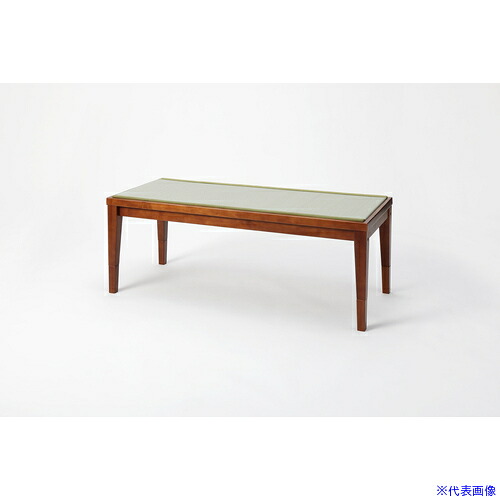 ■大島屋 畳天然木ベンチ ブラウン 樹脂製座面 W120&times;D50&times;H45cm 339753(6979547)[法人限定][外直送元]｜セミプロＤＩＹ店ファースト