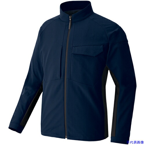 ■アイトス 長袖ブルゾン(男女兼用) TULTEX WORK AZ4230 ネイビー M AZ4230008M(6980245)[送料別途お見積り][法人限定][掲外取寄]