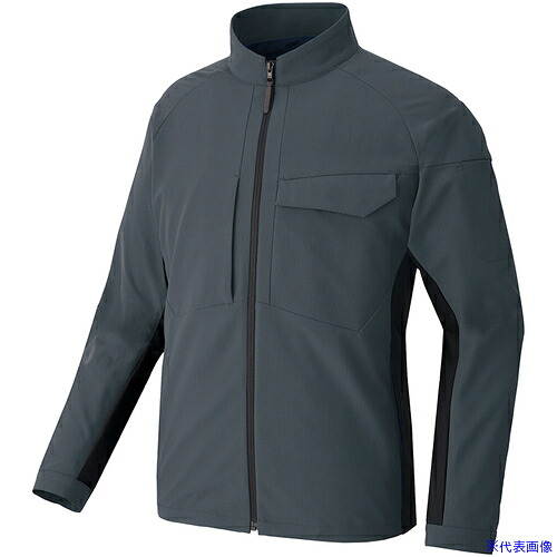 ■アイトス 長袖ブルゾン(男女兼用) TULTEX WORK AZ4230 チャコール SS AZ4230014SS(6980255)[送料別途お見積り][法人限定][掲外取寄]