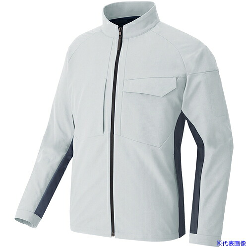 ■アイトス 長袖ブルゾン(男女兼用) TULTEX WORK AZ4230 シルバーグレー M AZ4230003M(6980262)[送料別途お見積り][法人限定][掲外取寄]