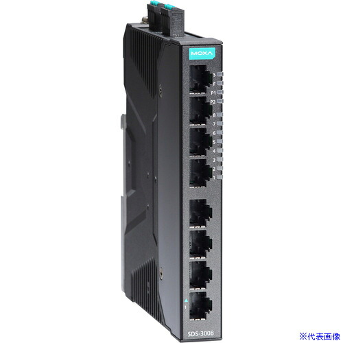 ■MOXA 産業用スマートイーサネットスイッチ8ポート(RJ－45×8)、ワイド温度モデル SDS3008T(6983492)[送料別途お見積り][法人限定][掲外取寄]