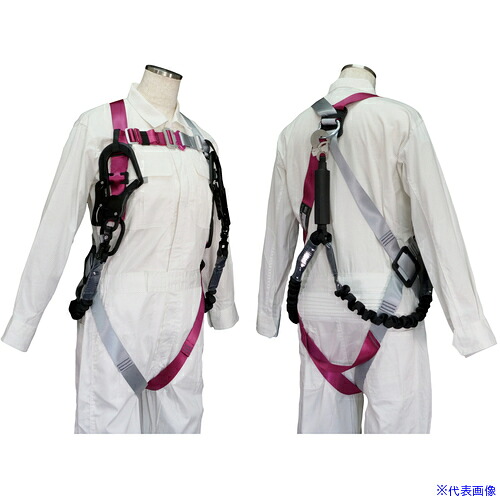 ■JEFCOM ハーネスランヤードセット(女性専用) HS50DSA(6991784)[法人限定][外直送元]｜セミプロＤＩＹ店ファースト