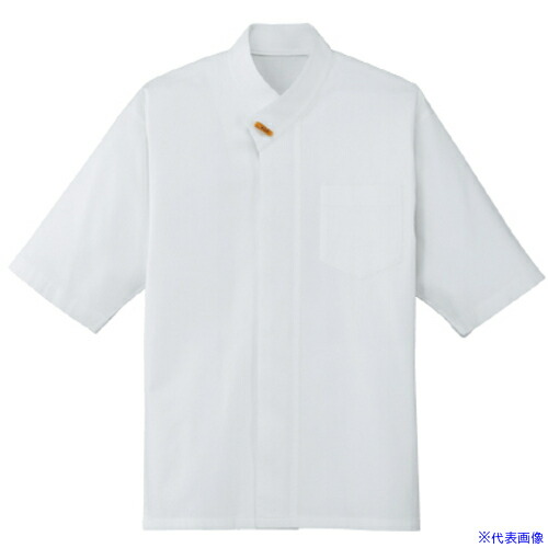 ■サンペックス シャツ 七分袖 男女兼用 ユニフォーム ホワイト L BL259A9L(6992507)[送料別途お見積り][法人限定][掲外取寄]