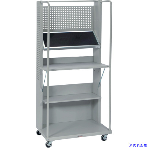 ■TRUSCO 移動式ワークベンチ(工具棚付) クールグレー VTLW1800WBKCG(6996579)[法人限定][直送元]