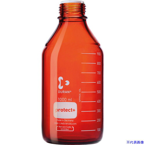 ■SIBATA プロテクトプラスコートねじ口びん 茶かっ色 びんのみ 1000mL 10入 0175901000A(7006623)[送料別途お見積り][法人限定][掲外取寄]