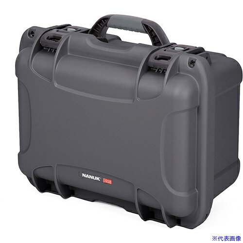 ■タカチ 防水キャリングケース(カラーバージョン) NKシリーズ 外形寸法間口425&times;奥行326&times;高さ232mm グラファイトグレー 内装スポンジフォーム付き NK918GS(7077697)[法人限定][外直送元]｜セミプロＤＩＹ店ファースト
