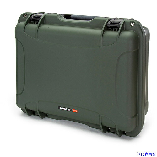 ■タカチ 防水キャリングケース(カラーバージョン) NKシリーズ 外形寸法間口500×奥行405×高さ191mm オリーブグリーン 内装スポンジフォーム付き NK930OLS(7077699)[法人限定][外直送元]
