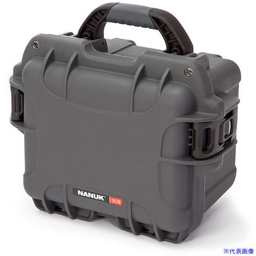 ■タカチ 防水キャリングケース(カラーバージョン) NKシリーズ 外形寸法間口318&times;奥行249&times;高さ203mm グラファイトグレー 内装スポンジフォーム付き NK908GS(7079353)[法人限定][外直送元]｜セミプロＤＩＹ店ファースト