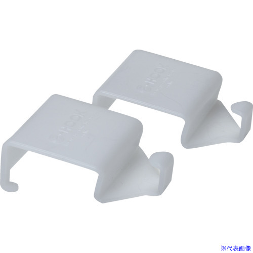 ■SANKO pla 428790 eラック 転倒防止 フック シンプルホワイト 54×26×70 428790(7237052)×100[送料別途お見積り][法人限定][掲外取寄]