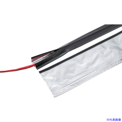■ZTJ 電線保護チューブ 電磁波シールドチューブ ジッパータイプ 長さ25m 呼び径100mm SLBF100NB(7238730)[法人限定][外直送元]