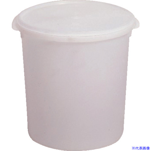 ■SANKO pla 食品保存容器 550315 シール容器 A&minus;100 ホワイト φ270&times;φ270&times;260 550315(7240143)&times;40[送料別途お見積り][法人限定][掲外取寄]｜セミプロＤＩＹ店ファースト
