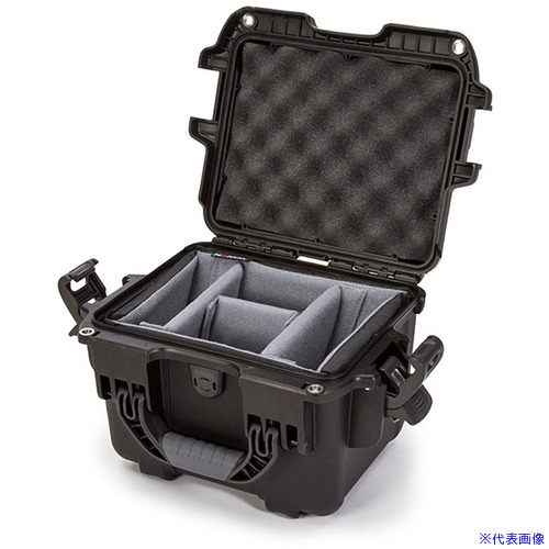 ■タカチ ディバイダー付防水キャリングケース 鍵付き NKKDシリーズ 外形寸法318&times;249&times;203mm NKKD908B(7341757)[法人限定][外直送元]｜セミプロＤＩＹ店ファースト