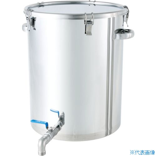 ■MONOVATE ステンレスタンク ストレート密閉タンク(ボールバルブ付) 100L CTHV47H(7515936)｜セミプロＤＩＹ店ファースト