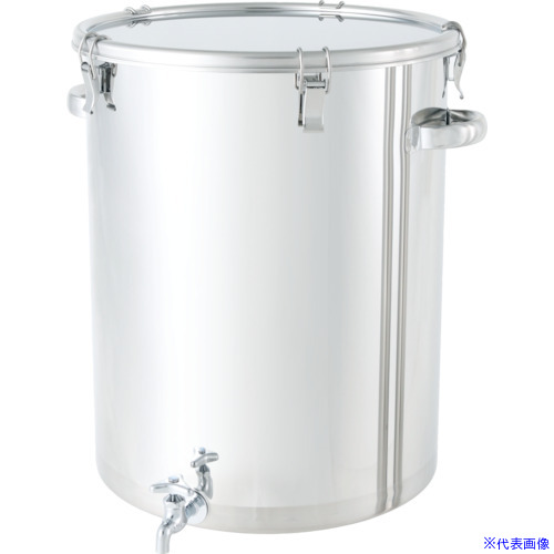 ■MONOVATE ステンレスタンク ストレート密閉タンク(蛇口付) 100L CTHW47H(7515995)[法人限定][直送元]